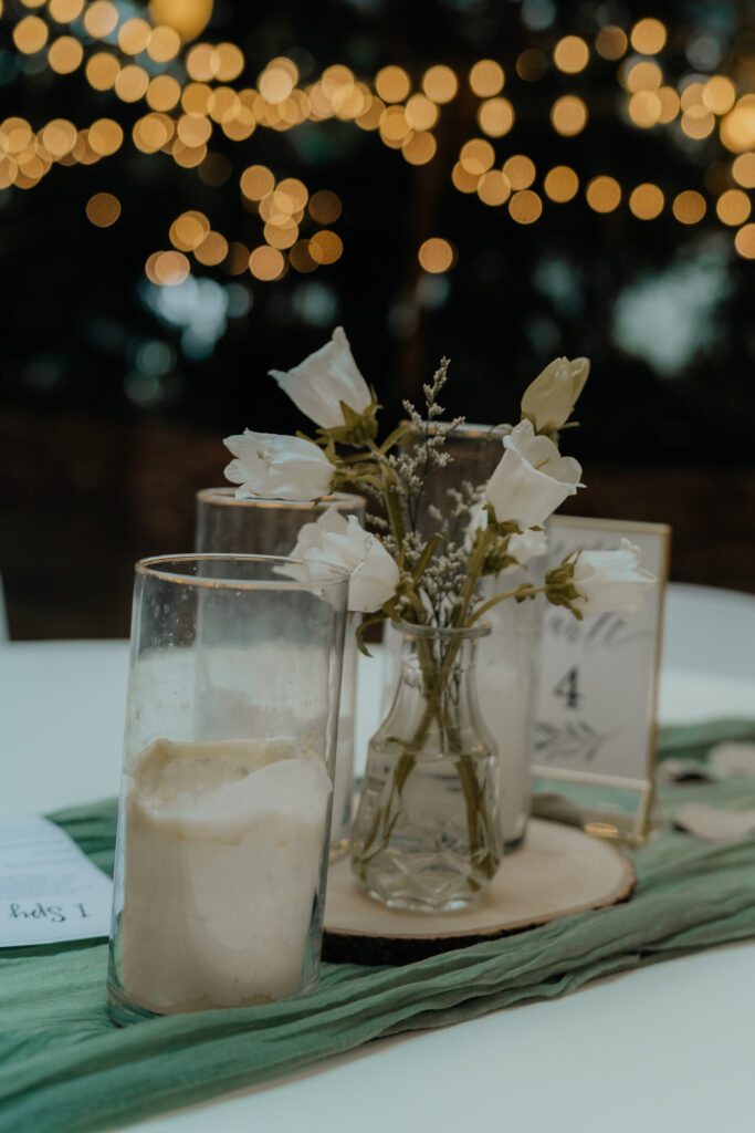 Table setting at wedding photographed by Love Lalee Photography
